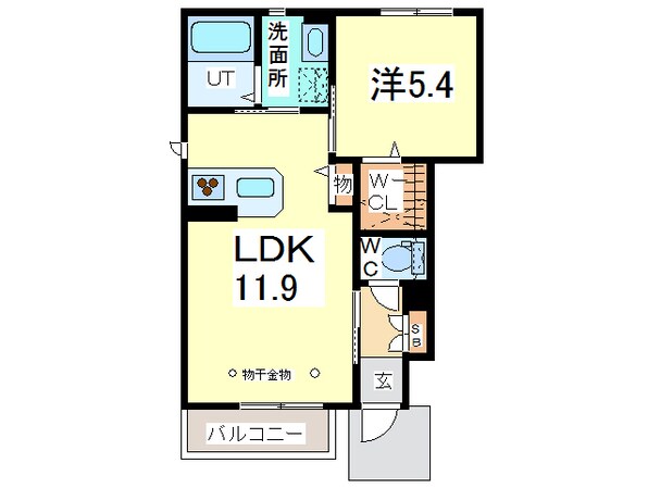 グリナージュの物件間取画像